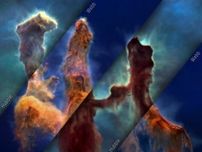 「創造の柱」を3次元で再現した迫力映像をNASAが公開