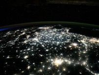 ISSから見た中国の夜景（2024年5月6日撮影）