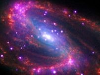 多波長で見た棒渦巻銀河NGC 3627　チャンドラとウェッブのコラボ