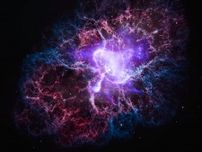 宇宙望遠鏡がとらえた「かに星雲」　チャンドラ望遠鏡25周年記念