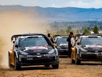 3台中2台にタイヤトラブルも上位キープのトヨタ。勝田貴元は鬼門乗り越え総合2番手浮上／WRC第3戦ケニア