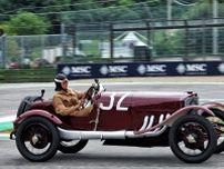 メルセデスF1のラッセルがバンディーニ賞を受賞。100年前のタルガ・フローリオ優勝マシンでのドライブも楽しむ