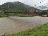 静岡県中部と西部に線状降水帯　磐田・上野部川越水で「緊急安全確保」発令