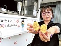 富士宮キャラ「さくやちゃん」カステラに　美容師萩原さん、販売へキッチンカー購入　卵や牛乳、地元産こだわり