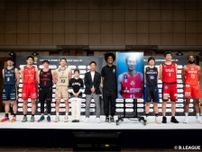 BリーグCS進出会見に8チームの代表選手が集結…“前年王者”琉球の今村「チャレンジャーの気持ちを持って」