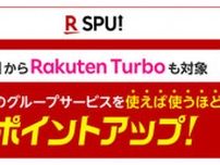 楽天の「SPU」の対象サービスに7月1日から「Rakuten Turbo」追加