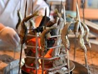 大阪・天満で「天満鮨」開店、囲炉裏のあるオープンキッチンで本格的割烹料理