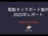 SWALLOW が2023年の電動キックボード市場動向をまとめたレポートを公開