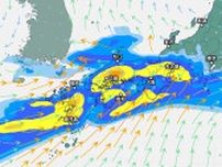西日本では28日(金)にかけ、東日本では28日(金)〜29日(土)は「大雨」　九州北部地方では「線状降水帯」発生の可能性