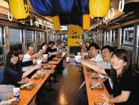近江鉄道「近江ビア電」5年ぶり運行　クラフトビール「スプリングバレー」を飲み比べよう