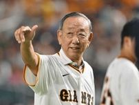 巨人元監督・堀内恒夫さん、始球式でノーバウンド投球披露　ファンからの歓声に「覚えてくれていたんだね」とニッコリ