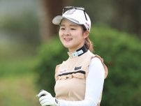 【女子ゴルフ】川崎春花、大会コース記録タイの65で首位「やっと試合に集中できている」スイング改善