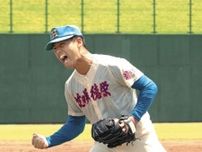 花咲徳栄・上原、公式戦初完投にガッツポーズ　プロ注目の山村学園・西川との投げ合いに勝利【高校野球埼玉大会】