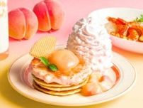 【Eggs ’n Things】桃がいっぱいのパンケーキと夏カレーが登場♡