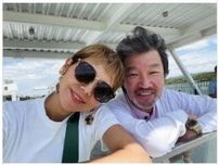 沖縄プチ移住芸人、『から騒ぎ』出演のタレント妻と2ショット公開