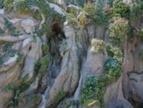 TDS新エリア「ファンタジースプリングス」魔法の泉の一部が公開！　アナやエルサらかたどった岩が登場