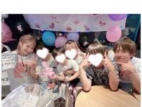 辻希美、37歳誕生日を大きなバースデーケーキで家族や友人とお祝い”12歳だった辻ちゃんが37歳”