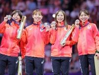 女子フルーレ団体日本が快挙の銅メダル　カナダとの死闘３３−３２で制す　フェンシング女子初のメダル獲得