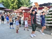 【八戸三社大祭】ＳＮＳ効果、新メンバーでにぎわい　龗神社の法霊神楽