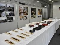 松山で優美な作品並ぶ「輪島塗展」　能登地震被災地の写真も