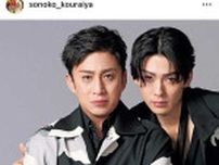 松本幸四郎、19歳長男が「歌舞伎界1のイケメン！」　親子2ショットが「圧倒的なオーラ」と話題