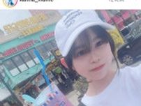 カジサックの14歳モデル長女が「スタイルえぐすぎ」「ウエスト細い」　沖縄満喫のオフショット