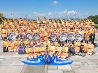 京都橘高等学校吹奏楽部マーチングパレードinブルーメの丘