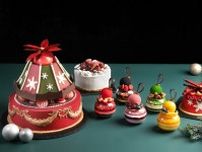新横浜プリンスホテル23年クリスマスケーキ、メリーゴーラウンド型ケーキ＆オーナメント型パフェなど