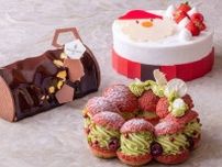 フォーシーズンズホテル京都23年クリスマスケーキ、“リース型”濃厚ピスタチオクリーム入りケーキなど