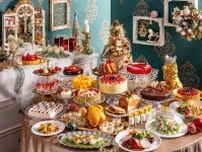 ヒルトン東京のクリスマス・スイーツビュッフェ、“女王陛下の宝石箱”着想の苺のショートケーキなど