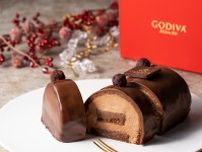 ゴディバ2023年クリスマスケーキ「ブッシュ ド ノエル」チョコレートの奥深さを味わえる生ケーキ