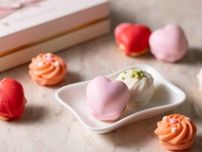 東京會舘24年ホワイトデー、“ピンクのハート型”チョコレートクッキーや水玉模様のパウンドケーキ