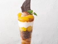 ゴディバカフェ“柑橘×チョコ”の24年春限定スイーツ＆アフタヌーンティー、たっぷり甘夏や伊予柑を使用