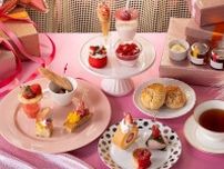 「ピンクアフタヌーンティー」スイスホテル南海大阪で、“桜＆ベリー”のグラススイーツや苺ロールケーキ