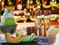 星野リゾート トマム“メロン＆シャンパン”を楽しむ夏イベント、ライトアップされた幻想的な屋外テラスで