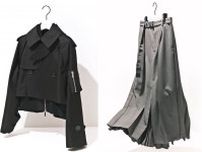 sacai“シンプルさを追求”「クラシックス」ライン、MA-1風ショートトレンチやプリーツスカート