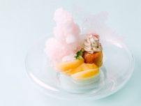 フォションホテル京都の夏限定かき氷、桃クリーム入りフランス菓子「サバラン」に桃＆アールグレイシロップ