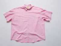 ディガウェル×ミンナノ、ビッグサイズのストライプ半袖シャツ＆バギーショーツ