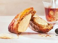 フランセ 表参道本店「フランセパニエ」ロイヤルミルクティー味の限定メニュー、ホロサク食感のパイ生地
