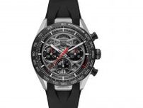 タグ・ホイヤー×レーシングカー「ポルシェ963」腕時計、高性能部品イメージのベゼル＆ロゴ刻印ケース