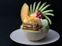 神楽坂のメロン専門店「果房 メロンとロマン」メロン半玉を器にした夏の贅沢メロンパフェ