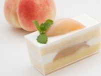 新宿高島屋の桃スイーツイベント、ミント香る桃のショートケーキや“ふわふわ”台湾風かき氷