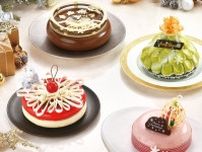 ロイヤルパークホテルの24年クリスマスケーキ、“ツリー”着想ピスタチオガナッシュのケーキなど