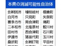 福島県内33市町村「消滅可能性」　若年女性の流出対策急務