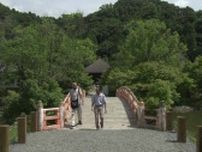 線状降水帯による浸水被害から10カ月　福島県唯一の国宝・白水阿弥陀堂　庭園の観覧を再開