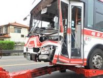 路線バスと大型貨物車衝突、岐阜市の国道１５６号　乗客１人軽傷
