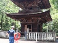 国重要文化財の日吉神社「三重塔」屋根付近を焼く　岐阜・神戸町、落雷か