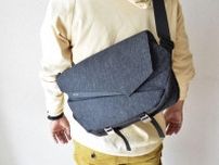 容量拡張自在で一眼レフも三脚も持ち運べるスリングバッグ「SEKKEI MX-sling」に新色登場