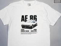 不変の人気、AE86を着る！トヨタ公認デザインTシャツ発売 キャムショップ