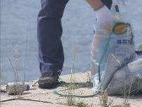 7月15日の「海の日」を前に市職員や住民320人が海の大掃除　海中や堤防のゴミ拾う　